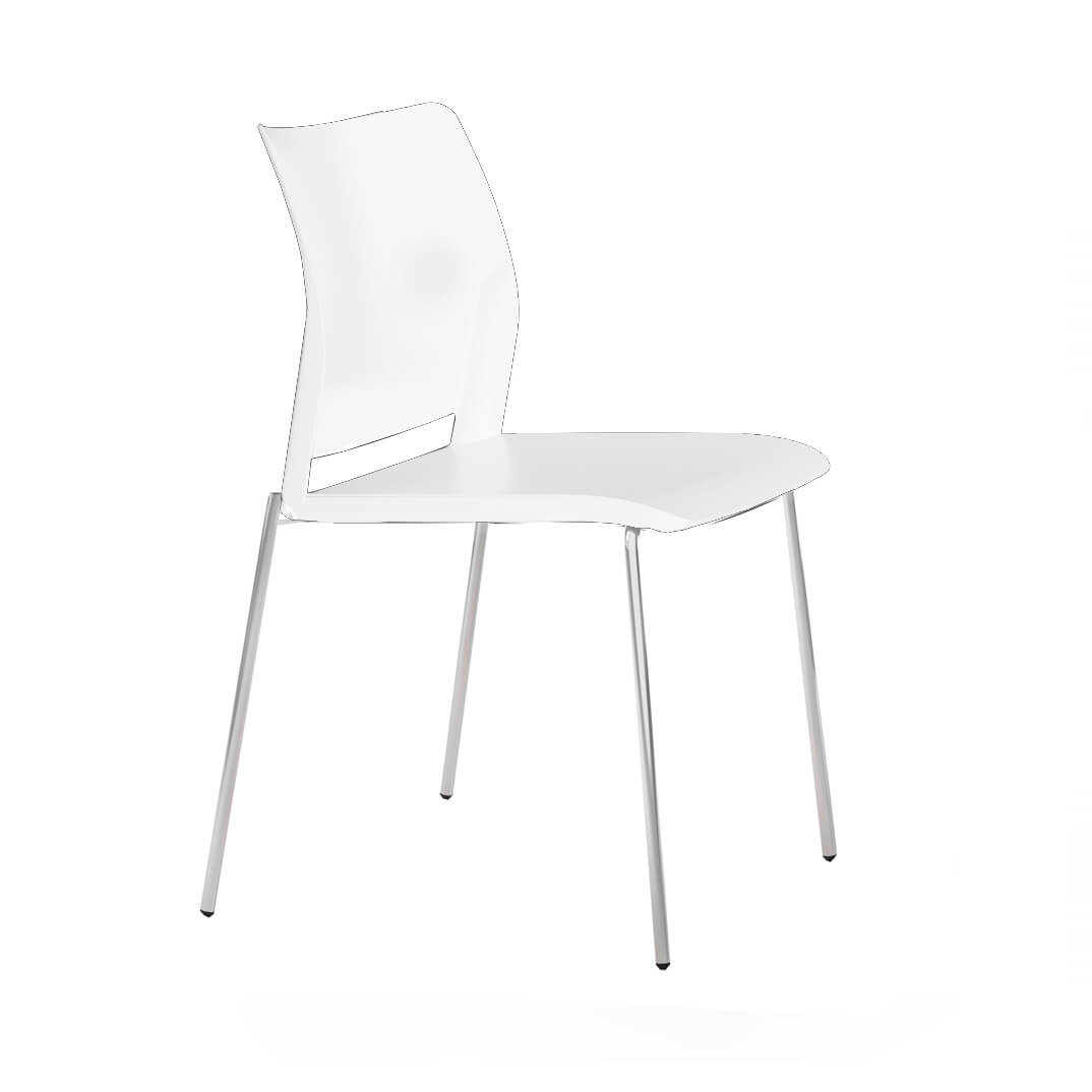 Cadira SPACIO 2 de PP blanca