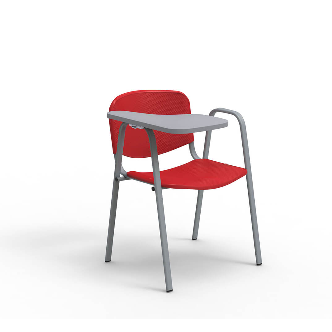 Silla COLECTIV plata con escribanía derecha