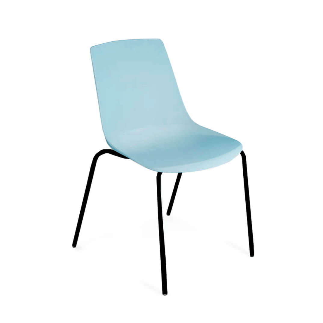 Silla KLC de polipropileno azul celeste