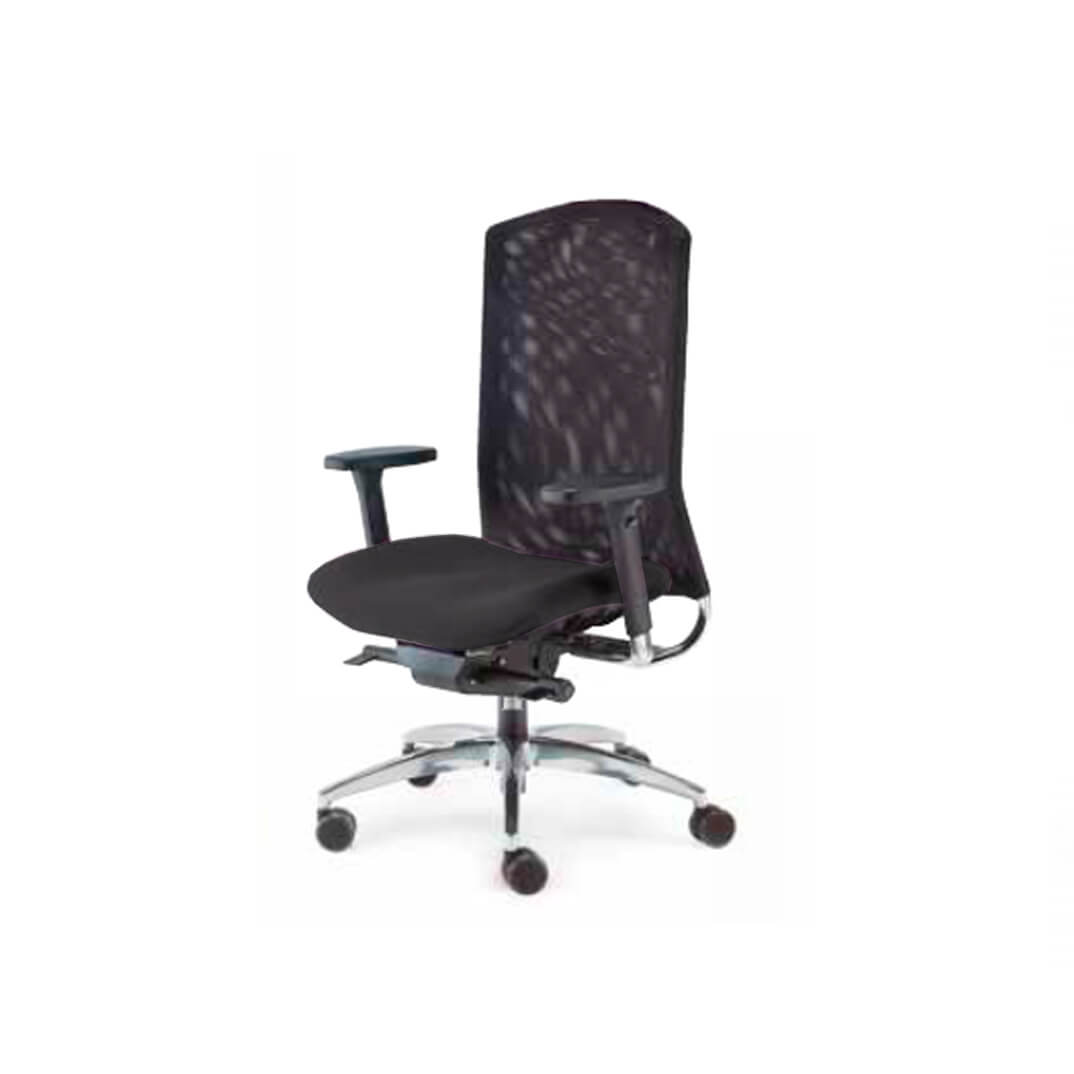 Cadira TECNOROCK 24 respatller malla color negre
