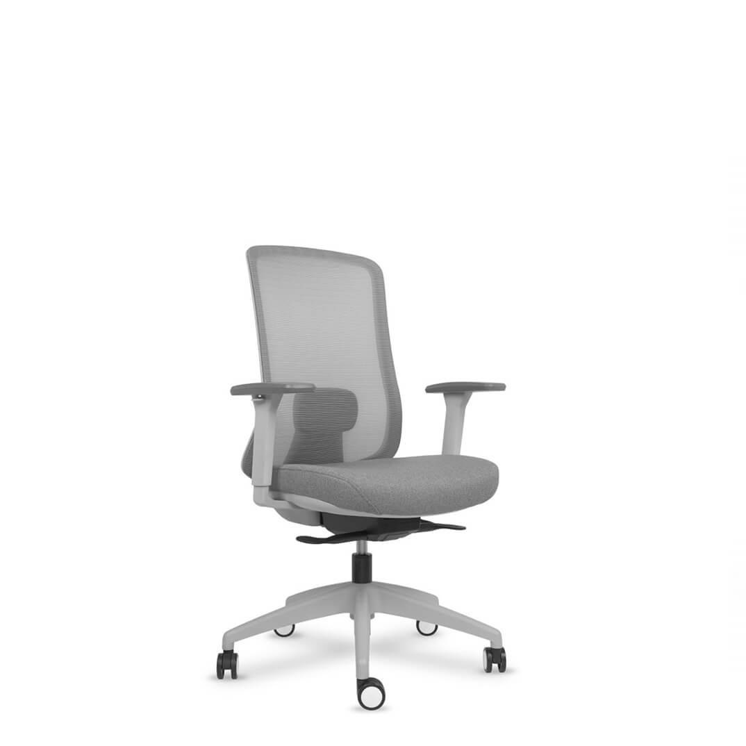 Silla LANDO gris con brazos