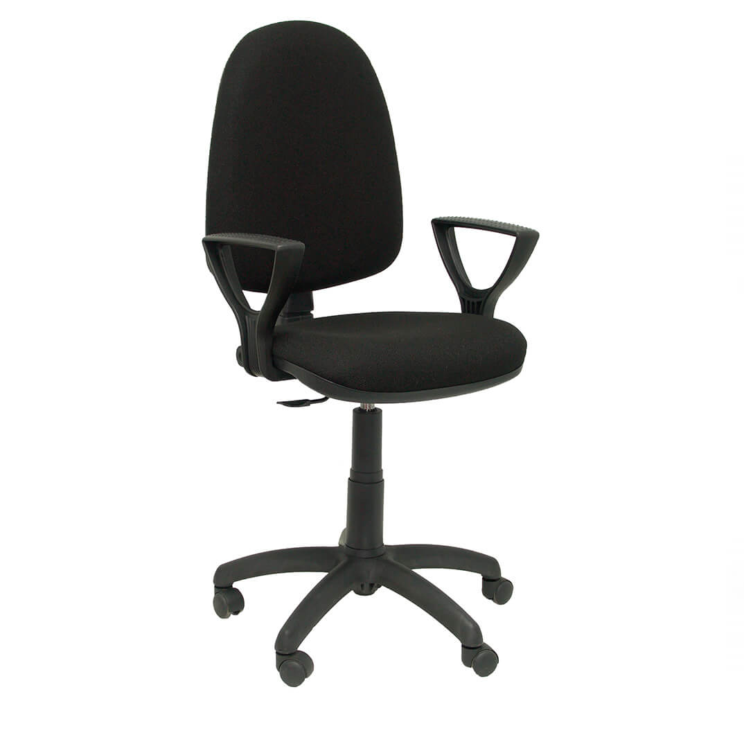 Silla ANJA BALI con brazos fijos negra