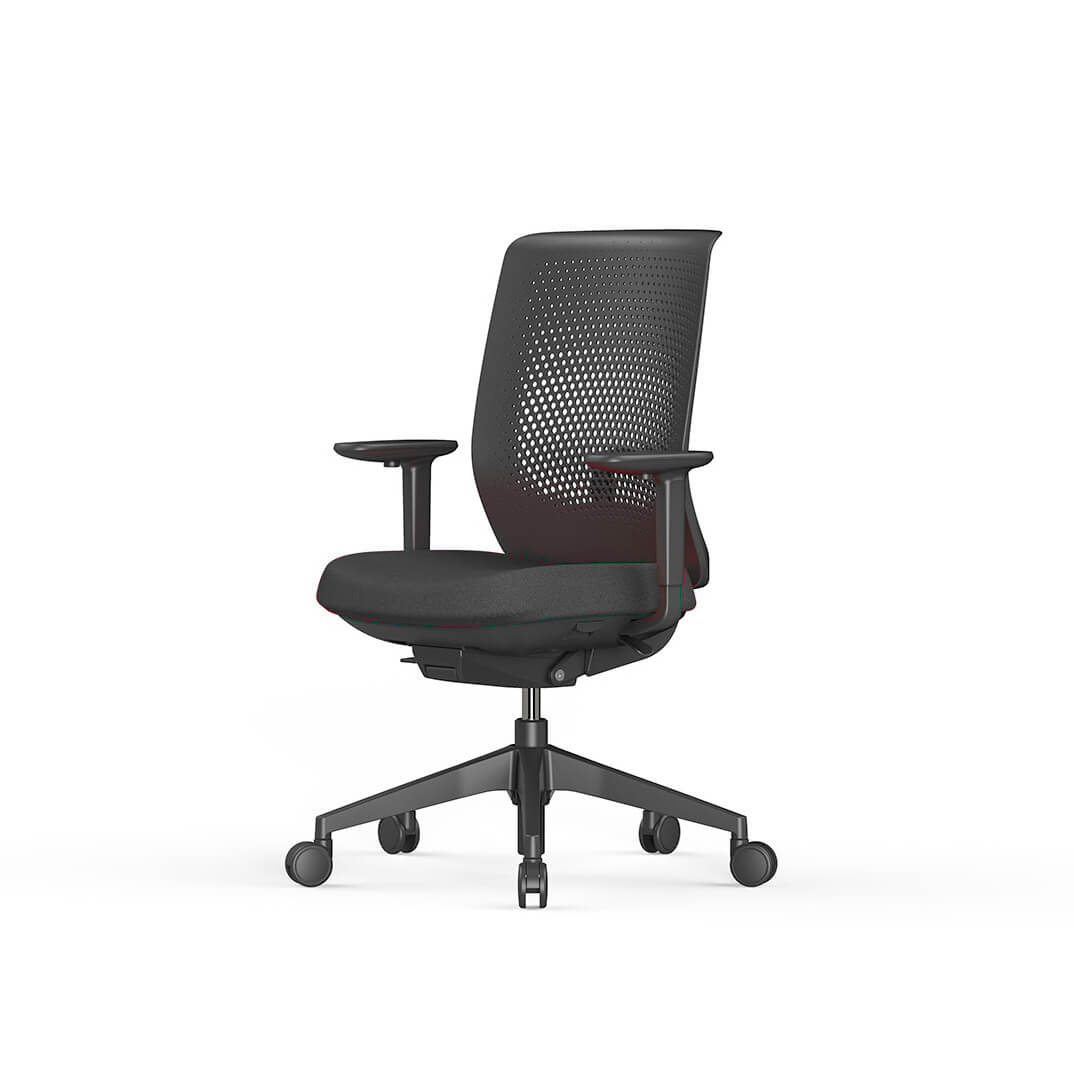 Silla TRIM respaldo PP negro asiento color negro