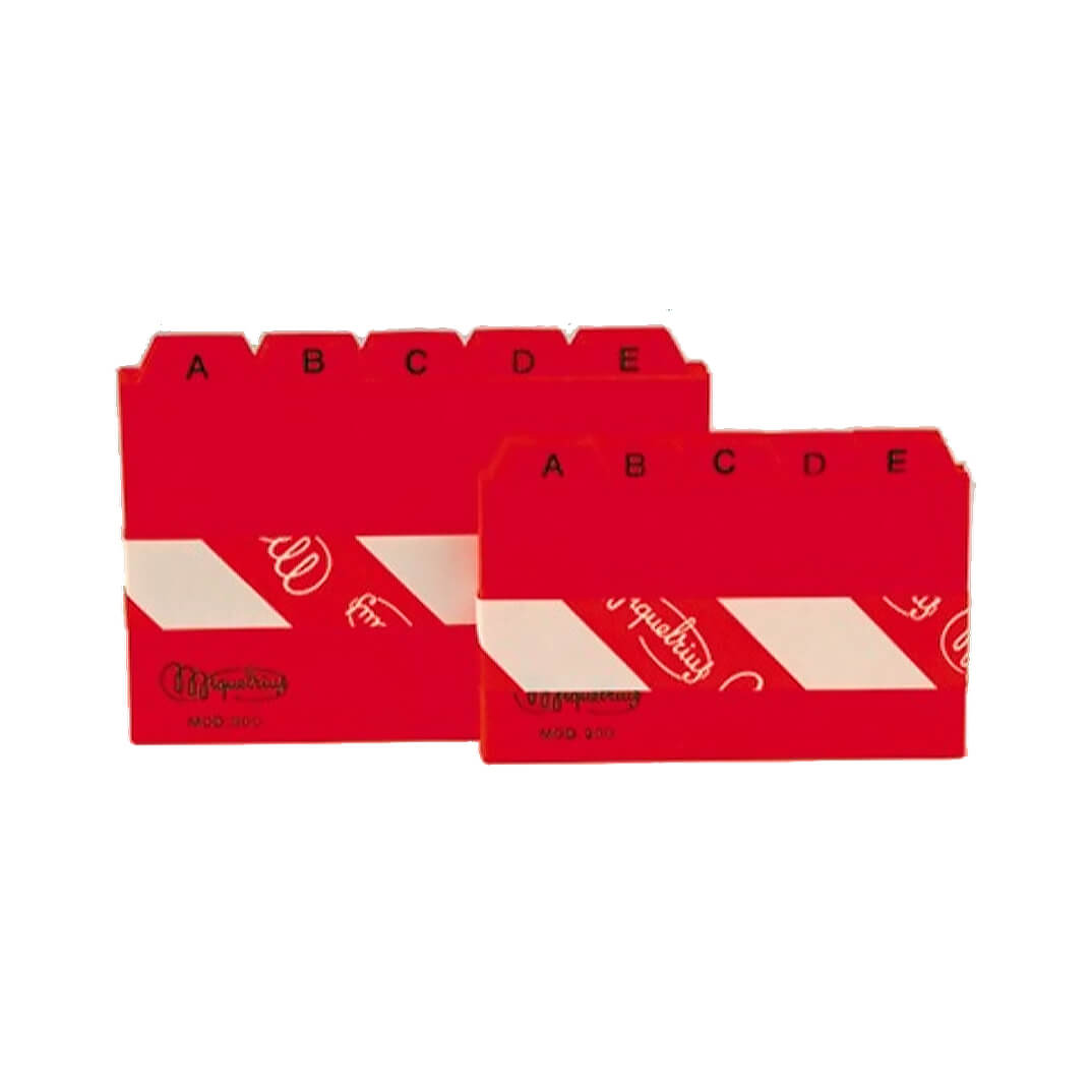 Índice de plástico fichero plástico 75x125