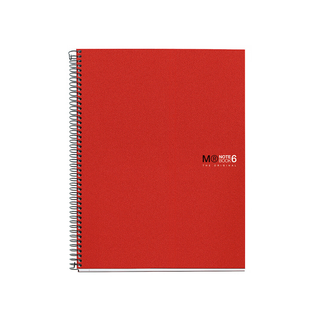 Quadern Notebook 6 A4 C5 vermell 150 fulls