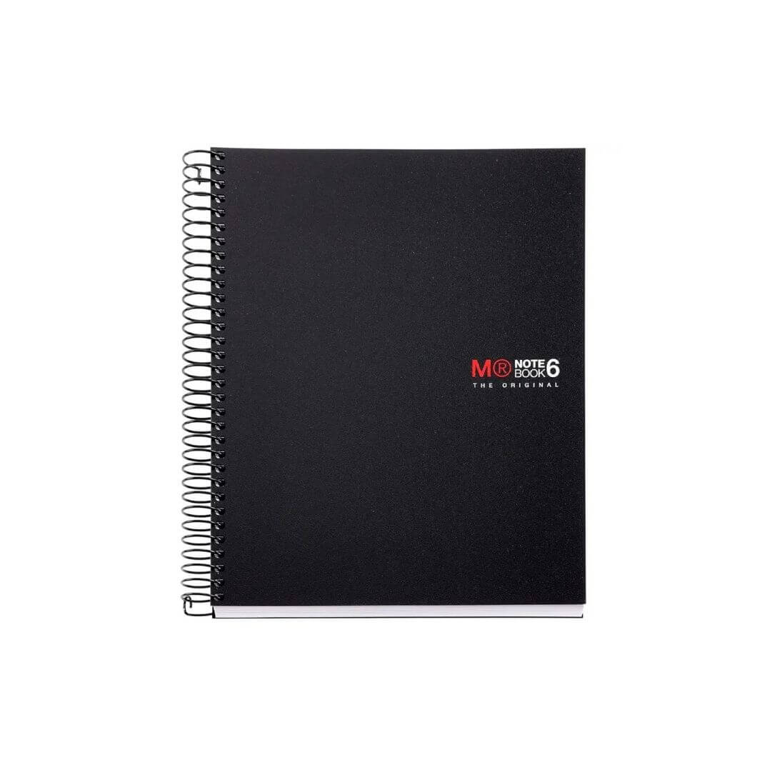 Quadern Notebook 6 A5 C5 negre 150 fulls