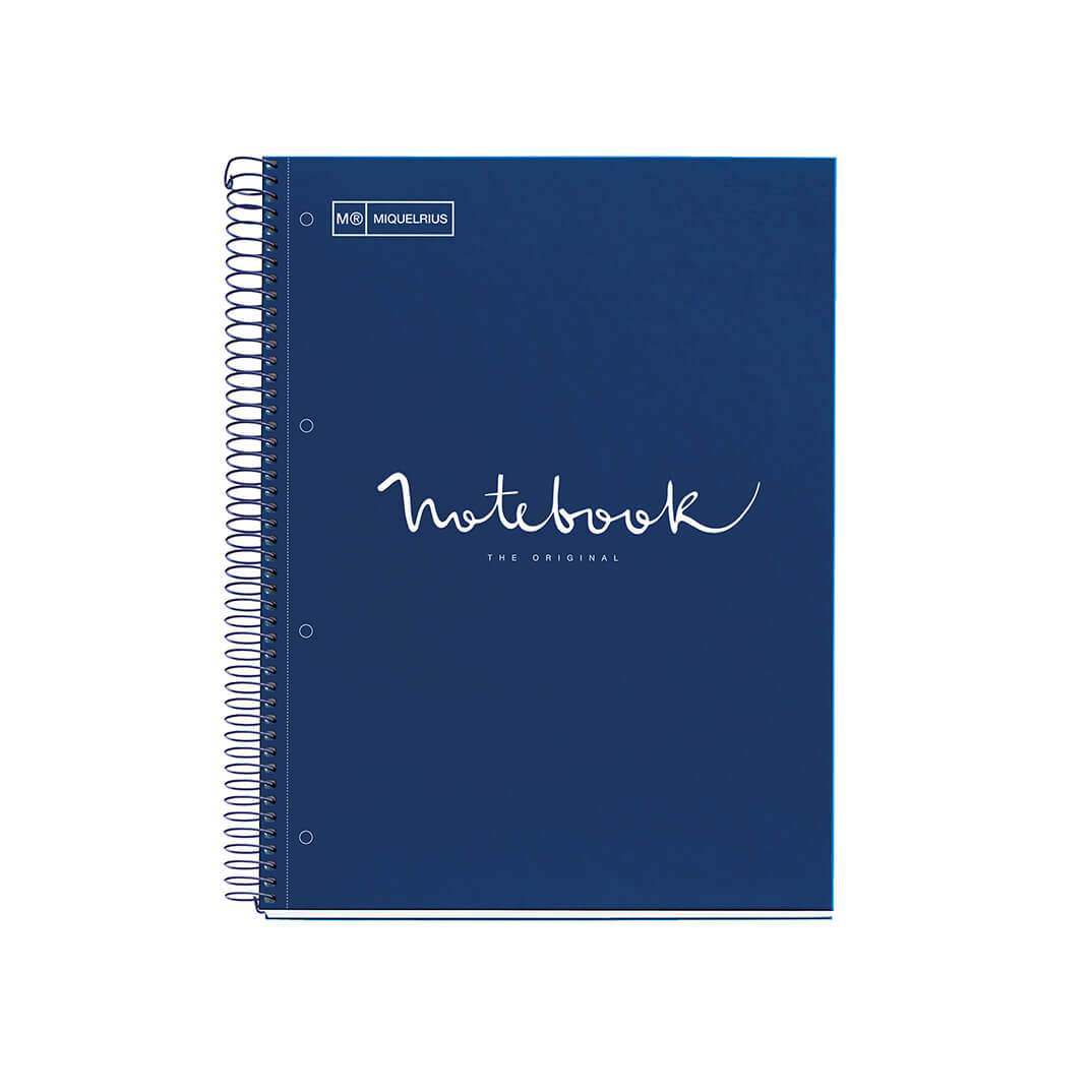 Cuaderno Notebook 1 A4 tapa dura marino 80 hojas