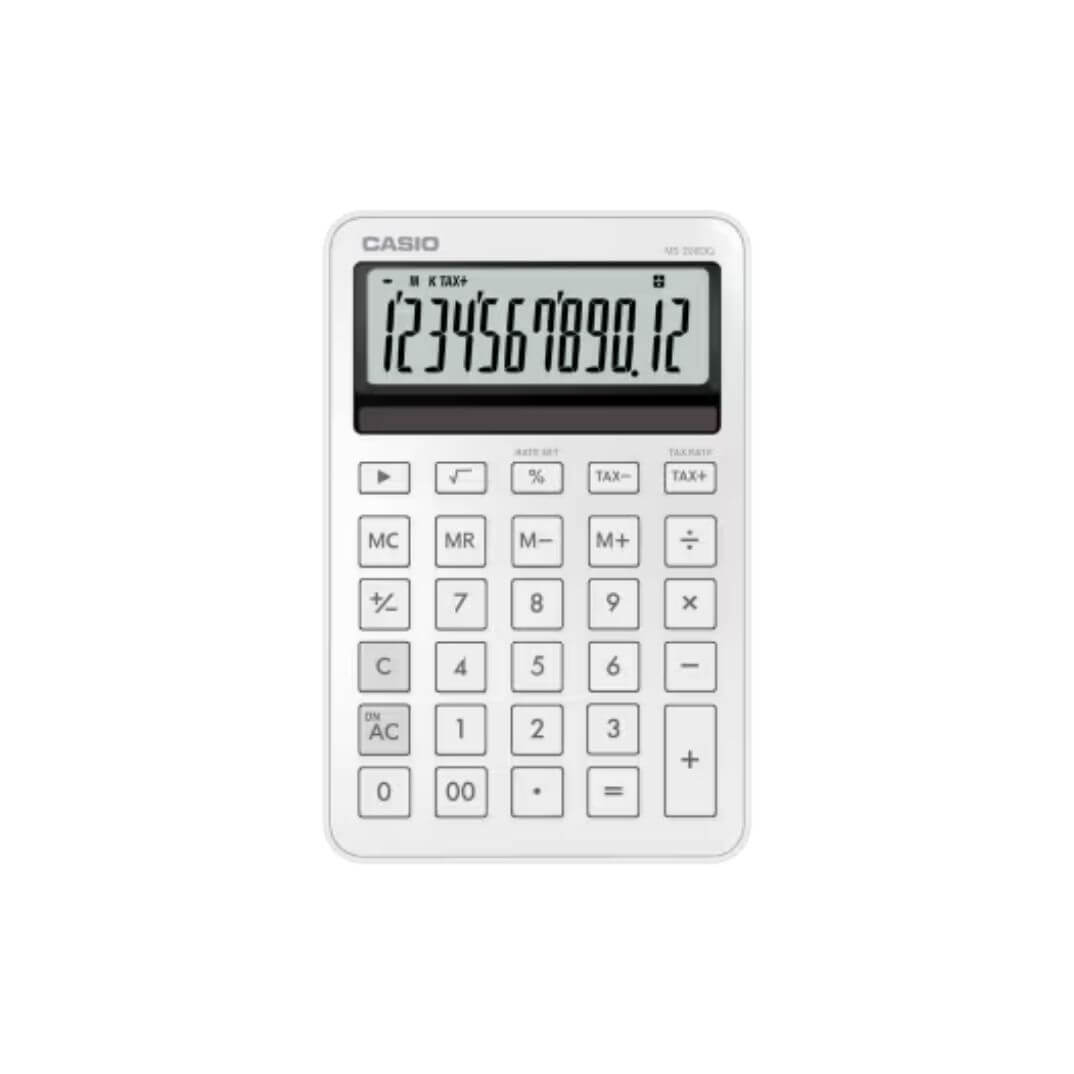 Calculadora de sobremesa Casio MS-20DQ-WE