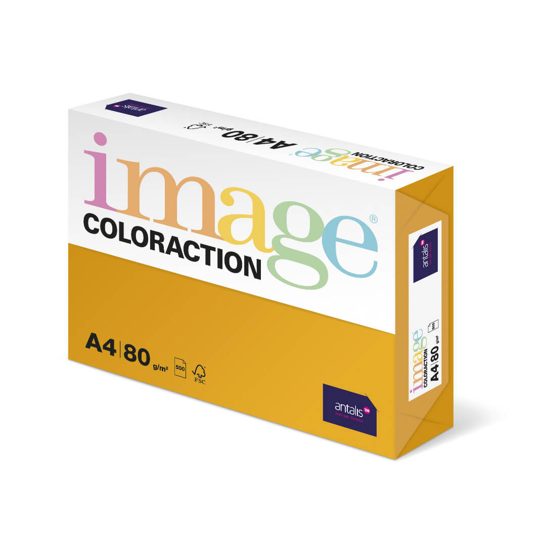 Paquet paper A4 80g taronja Venezia AG10