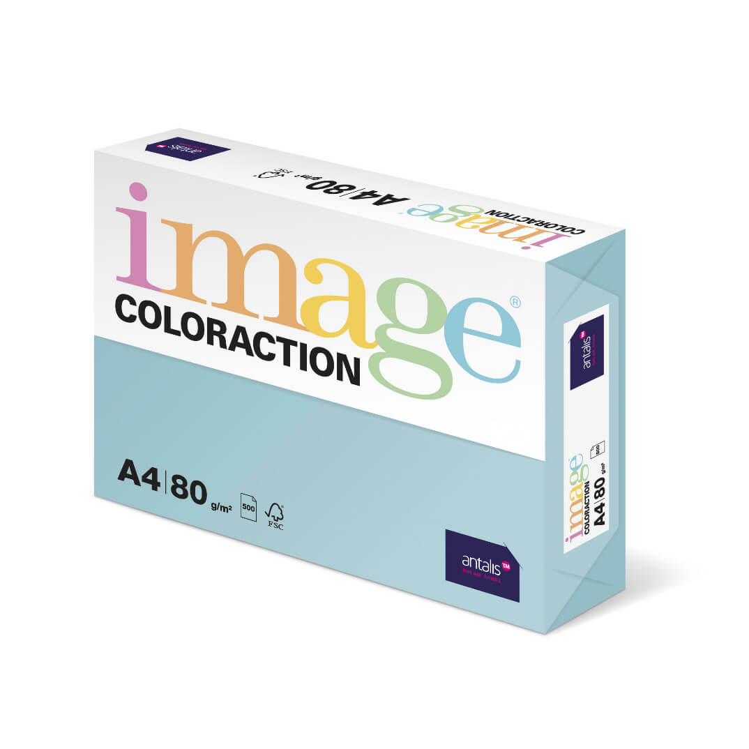 Paquete papel A4 80g azul medio MB30