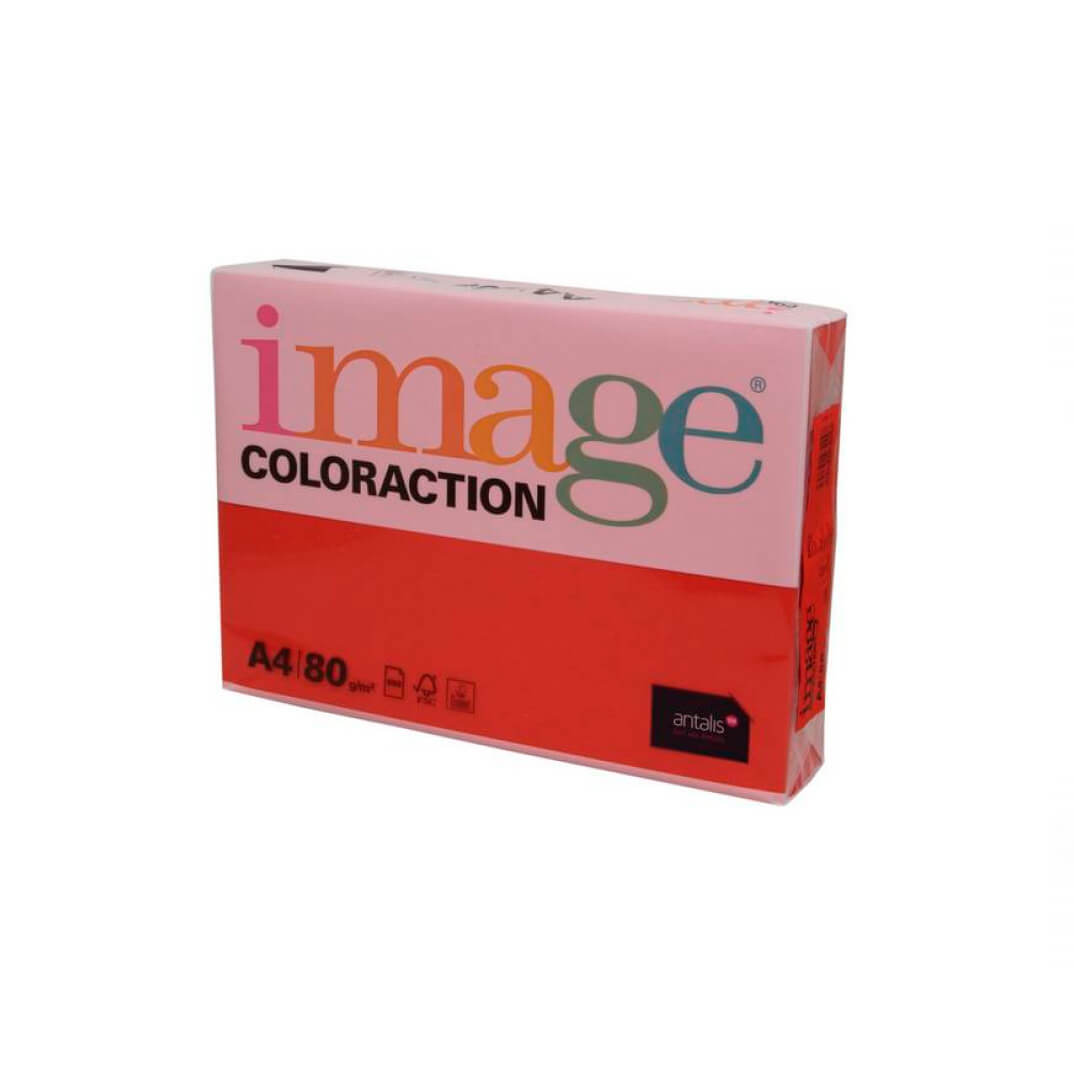 Paquet paper A4 80g vermell Chile