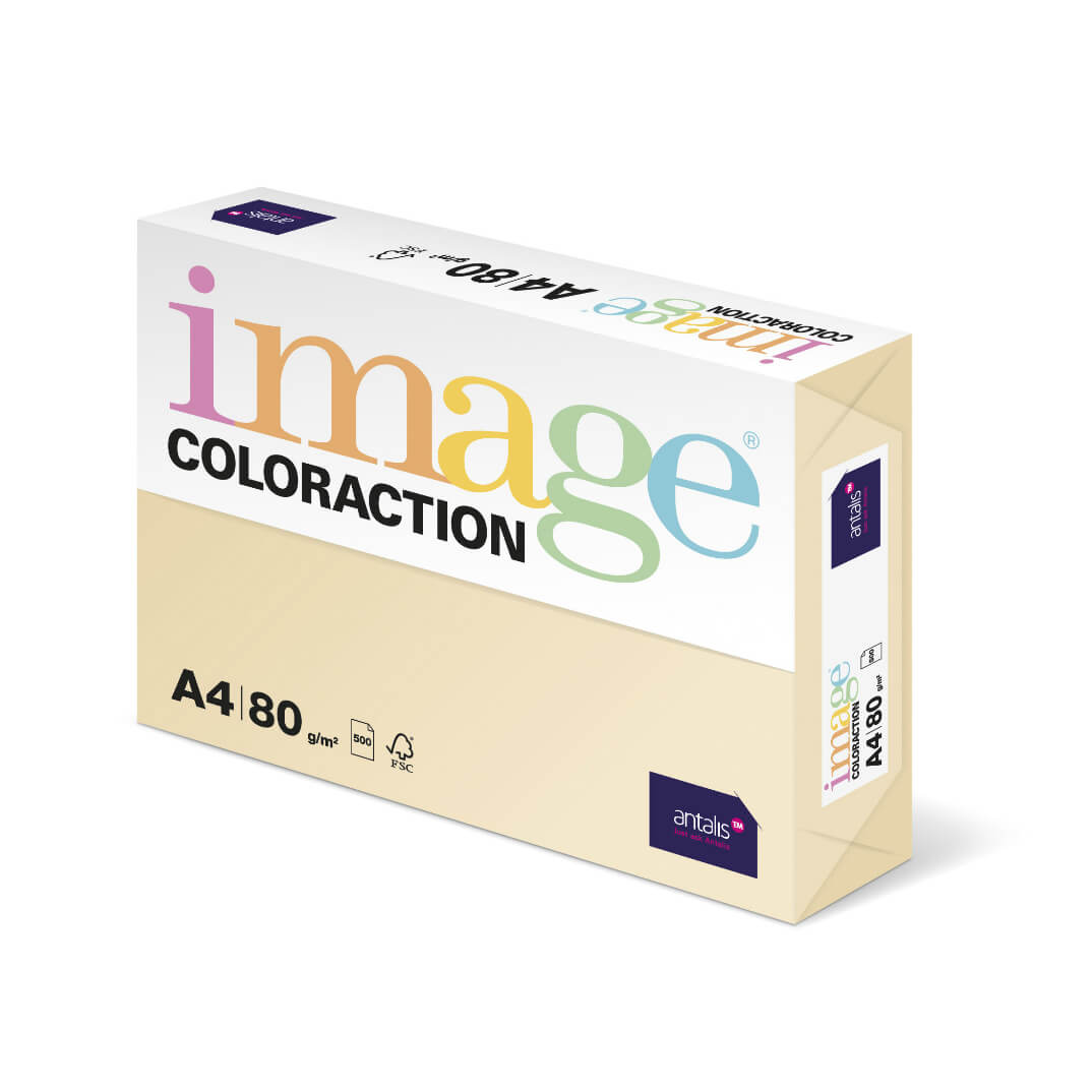 Paquete papel A4 80g dune crema CR20