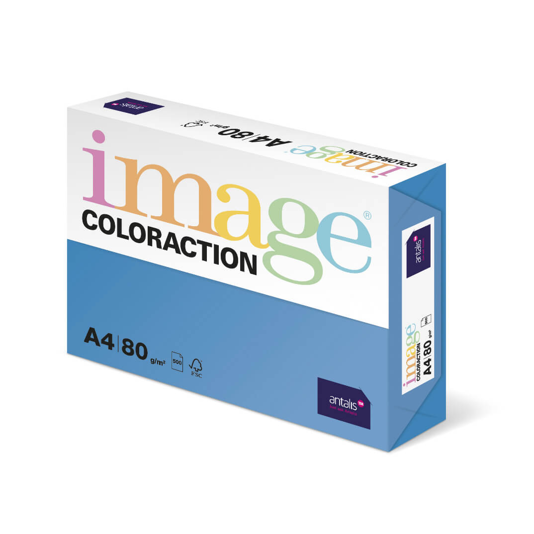 Paquete papel A3 80g azul medio MB30