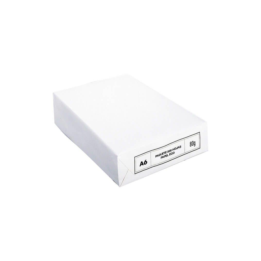 Paquete papel A6 80g 500 hojas
