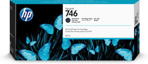 HP cartucho DesignJet 746 negro mate