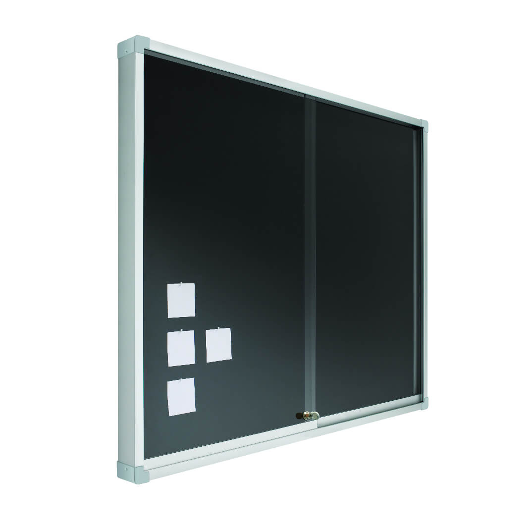 Vitrina anuncis 100x150cm negra