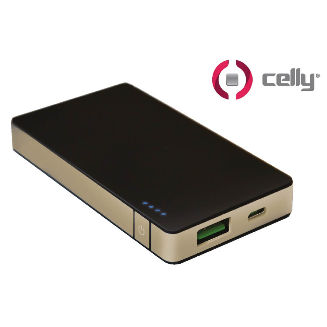 Carregador power bank Celly 10.000 mAh
