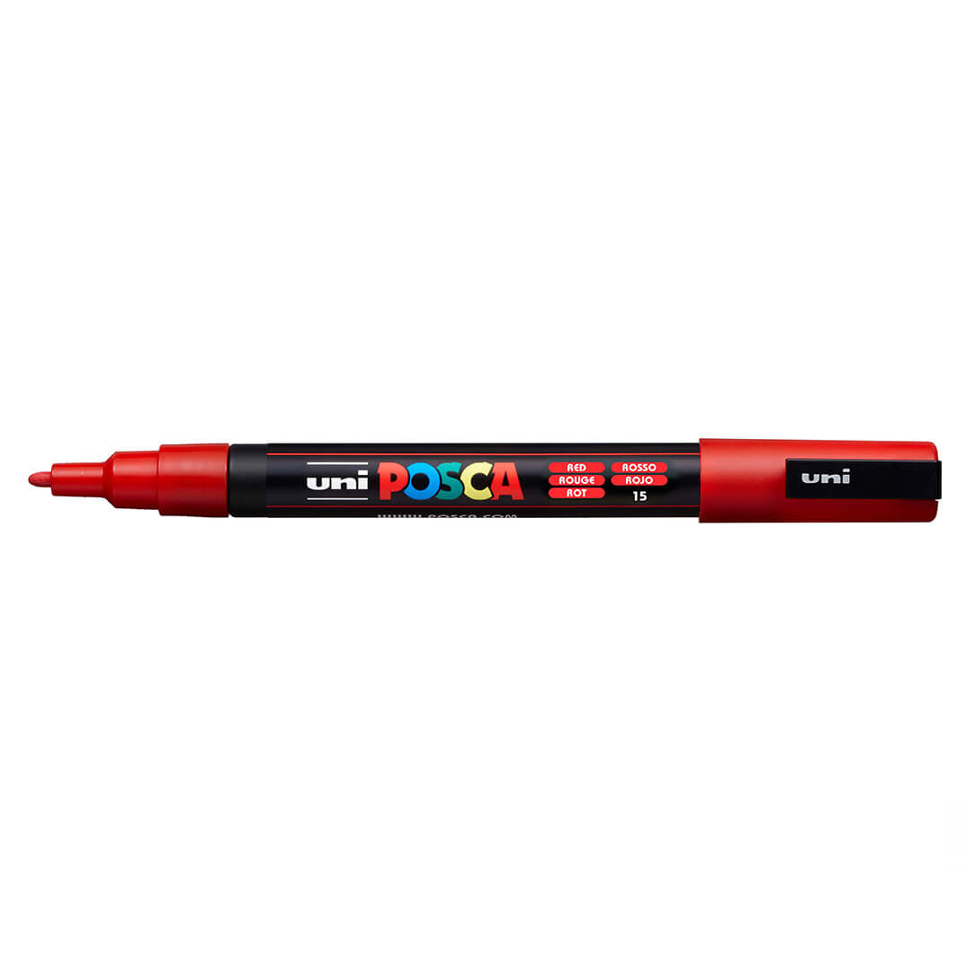 Rotulador Uni Posca PC3M rojo