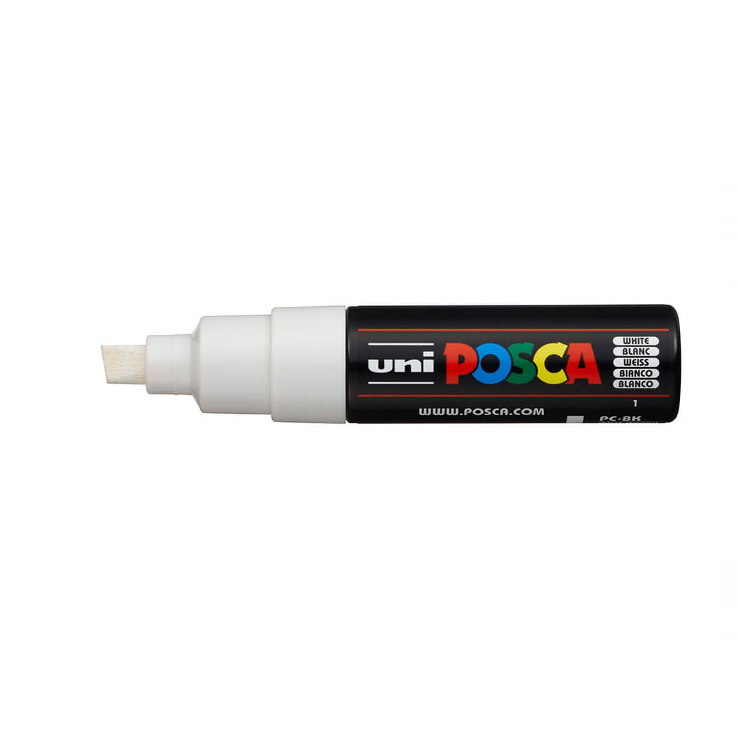 Rotulador Uni Posca PC8K blanco