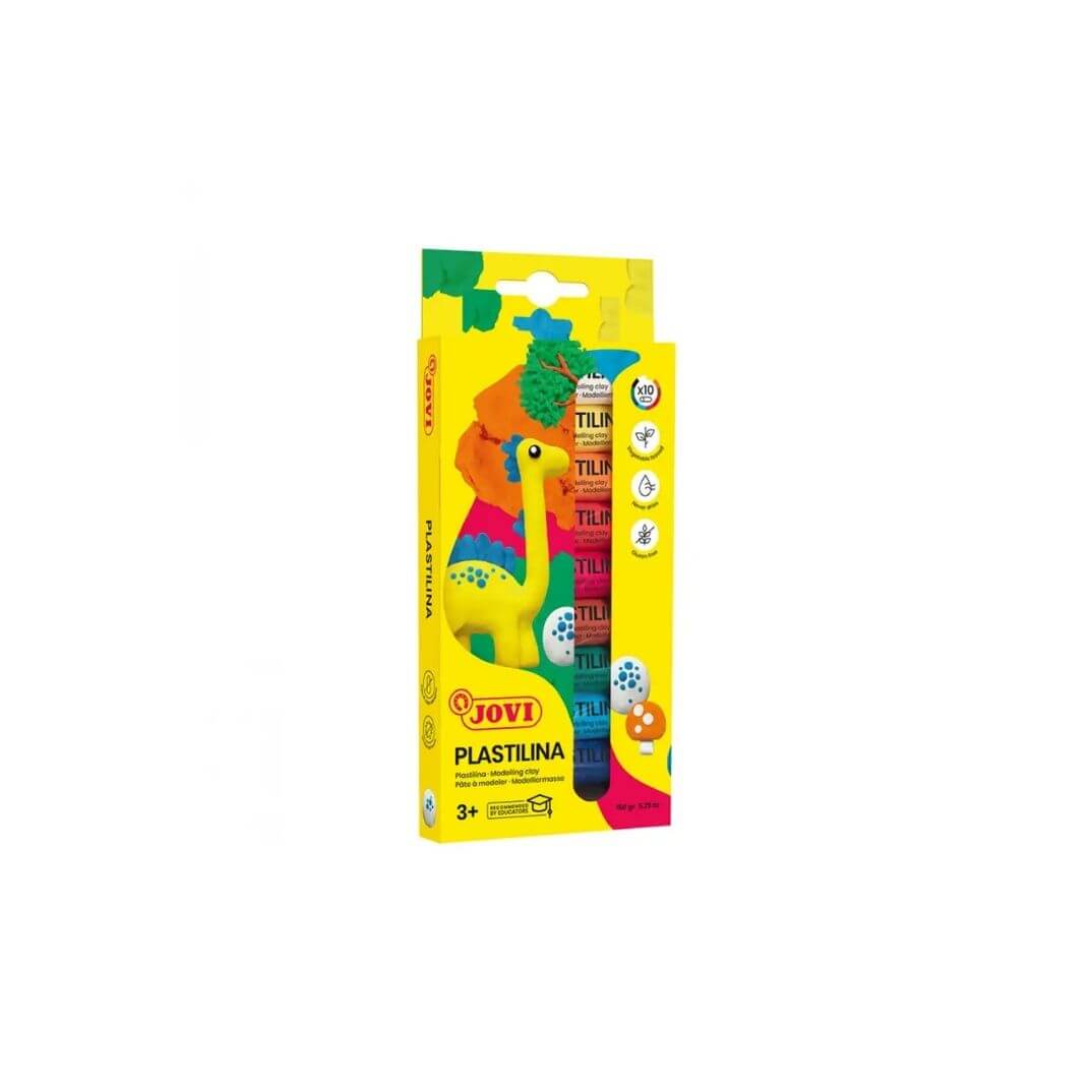 Plastilina Jovi 10 barrettes 15g colors assortits