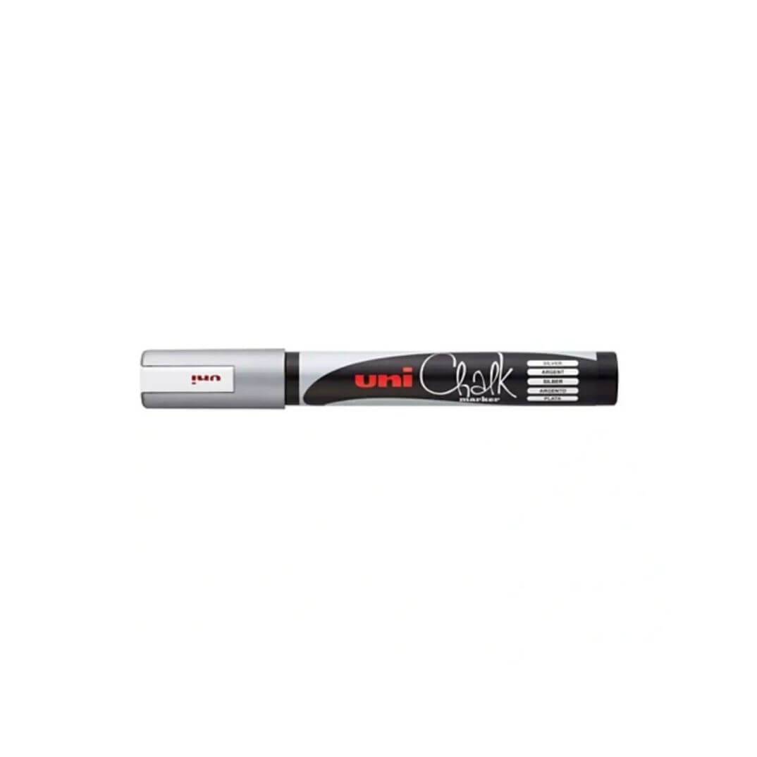 Marcador guix líquid Uni Chalk 1,8mm plata