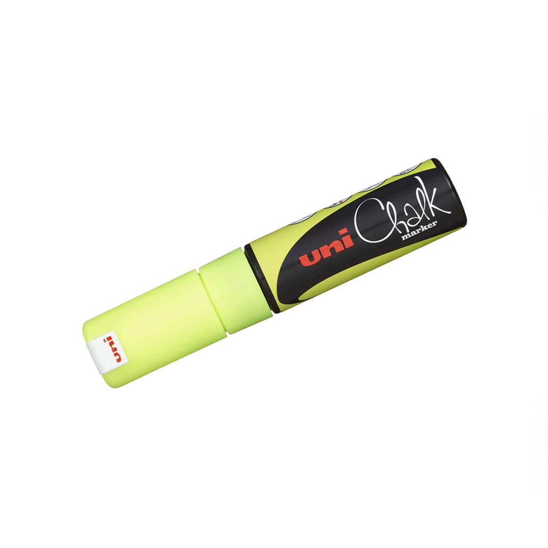 Marcador guix líquid Uni Chalk 8mm groc