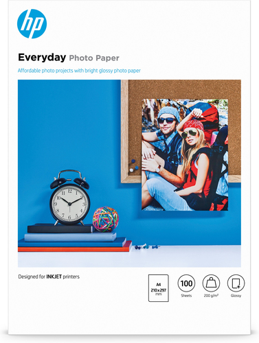 HP papel foto semi-glossy A4 200g 100 hojas