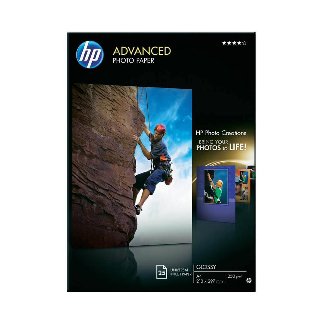 HP paper Advanced glossy photo A4 250g 25 fulls
