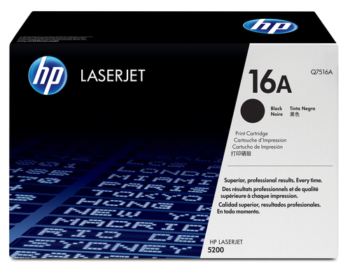 Cartutx de tòner original LaserJet HP 16A negre
