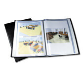 Carpeta rillstab 20 fundas Folio burdeos