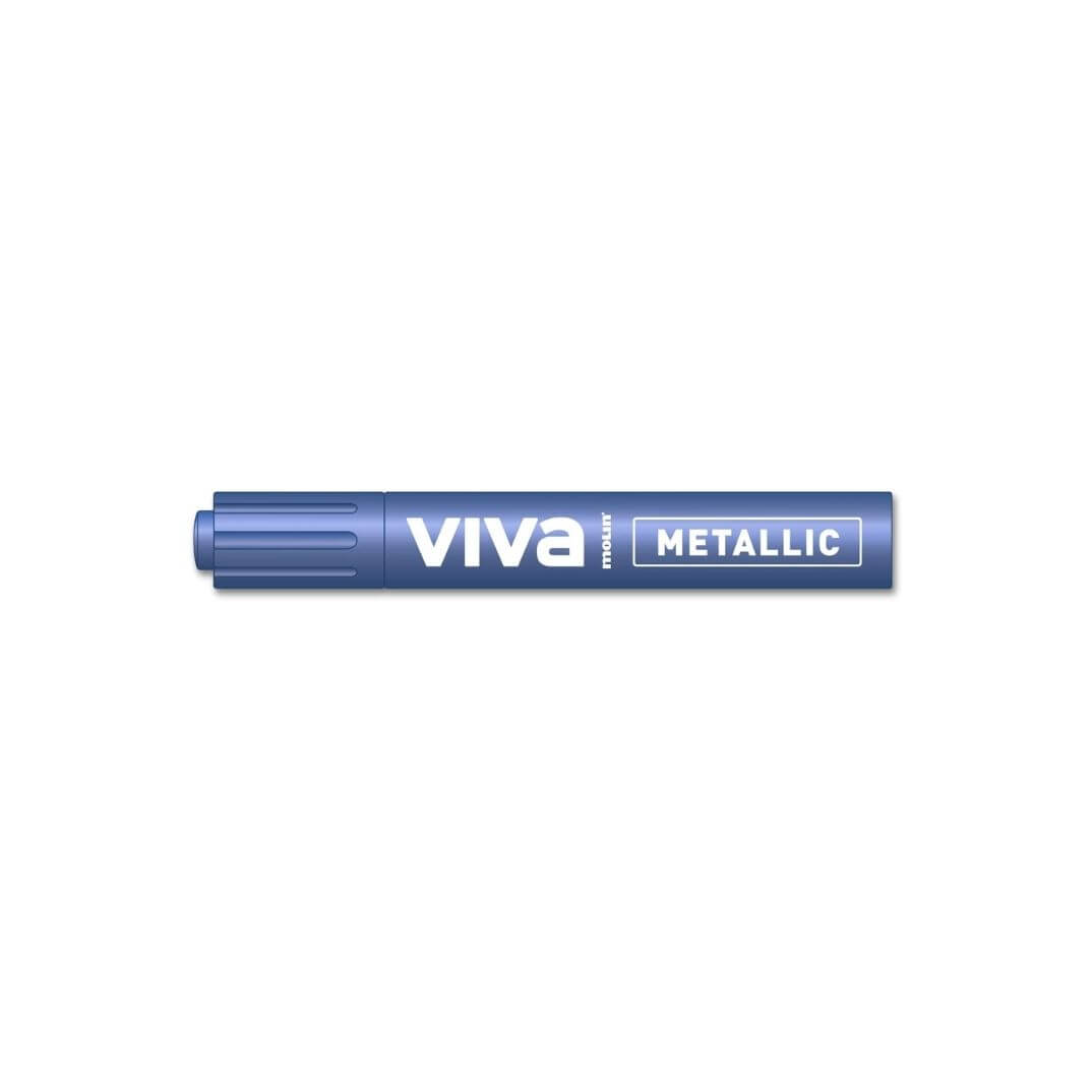Retolador Molin tinta permanent metàl·lic Blau