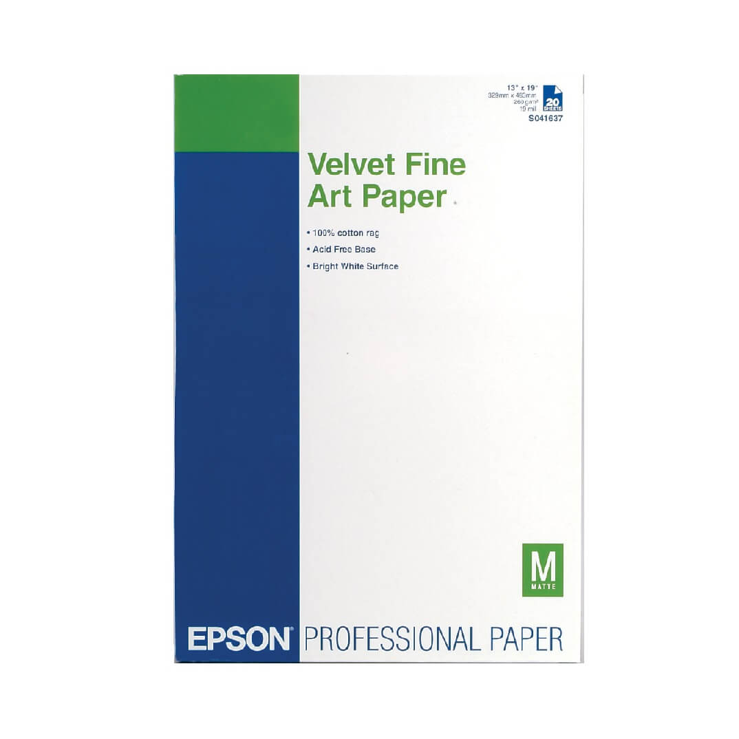 Paper Epson velvet fine art A3 255g 20 fulls