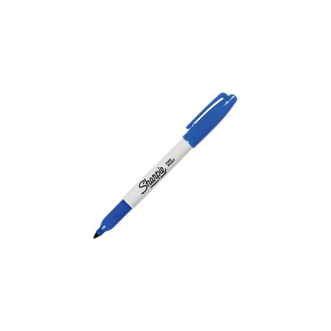 Retolador permanent Sharpie Fine F blau