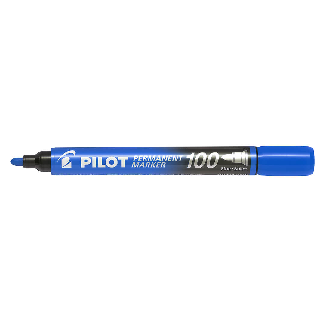 Rotulador permanente PILOT MARKER 100 azul