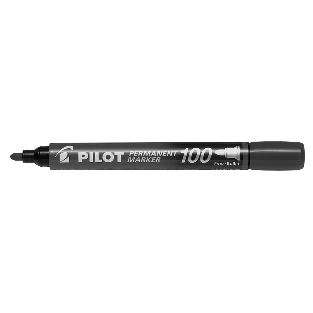 Rotulador permanente PILOT MARKER 100 negro