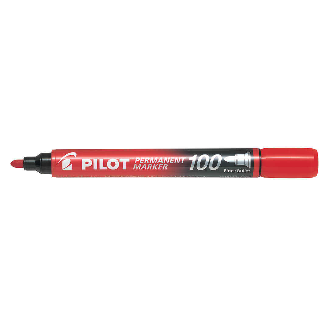 Rotulador permanente PILOT MARKER 100 rojo