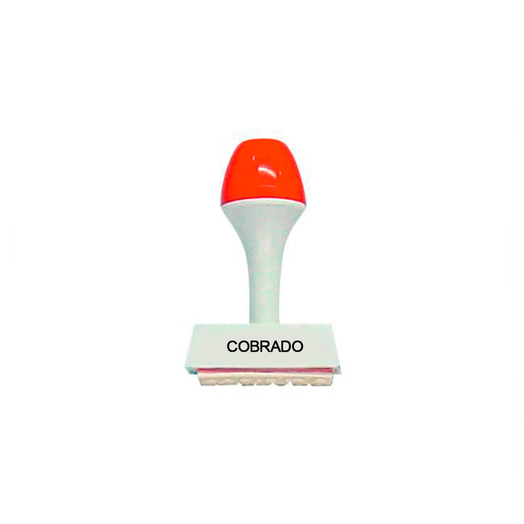 Sello fórmula "cobrado"
