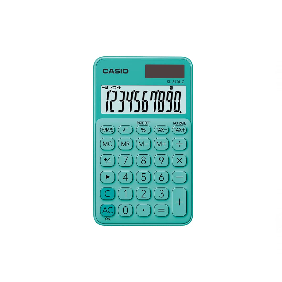 Calculadora Casio SL310UC 10 dígits turquesa