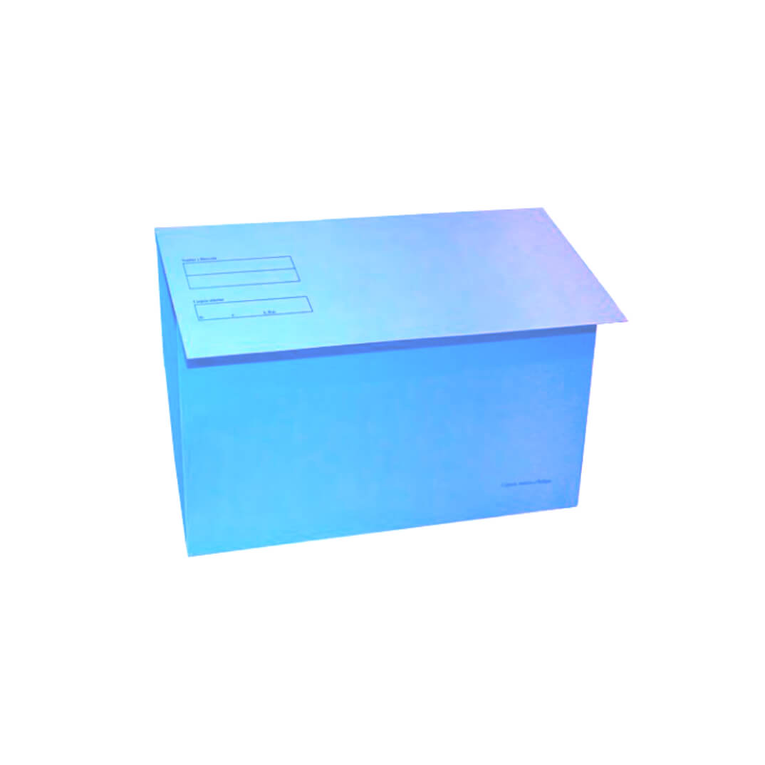 Pack 100 subcarpetas Folio 185g solapa azul cielo