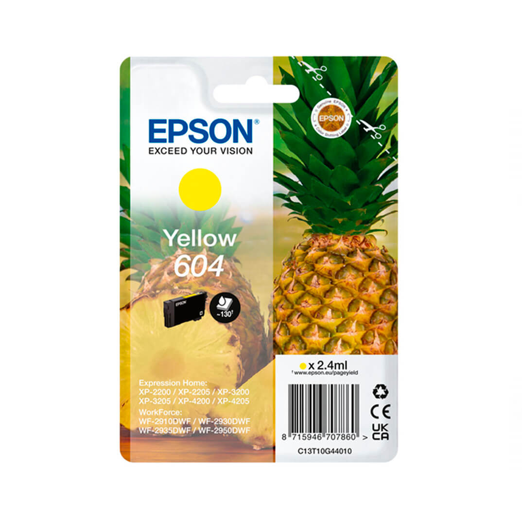 Epson inkjet 604 amarillo