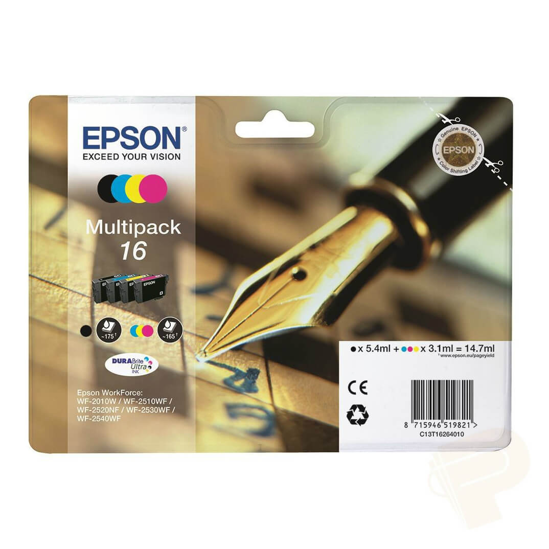 Epson cartucho inkjet Pack-4 color wf-2010w 2510wf