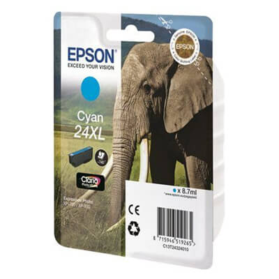 Epson cartucho inkjet 24xl cian xp 750/850