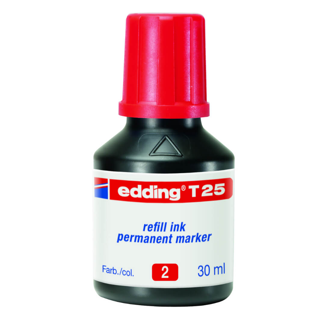Tinta edding T25 color vermell