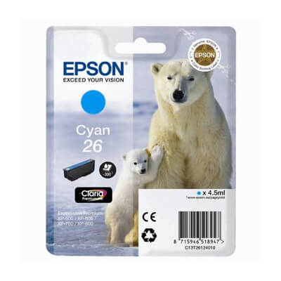 Epson cartutx inkjet T26 cian xp 600