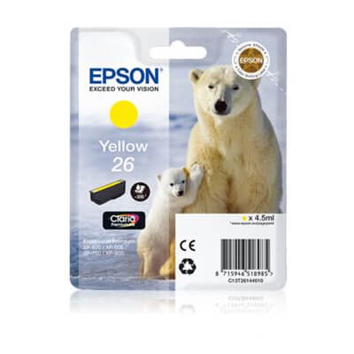 Epson cartutx inkjet T26 groc xp 600