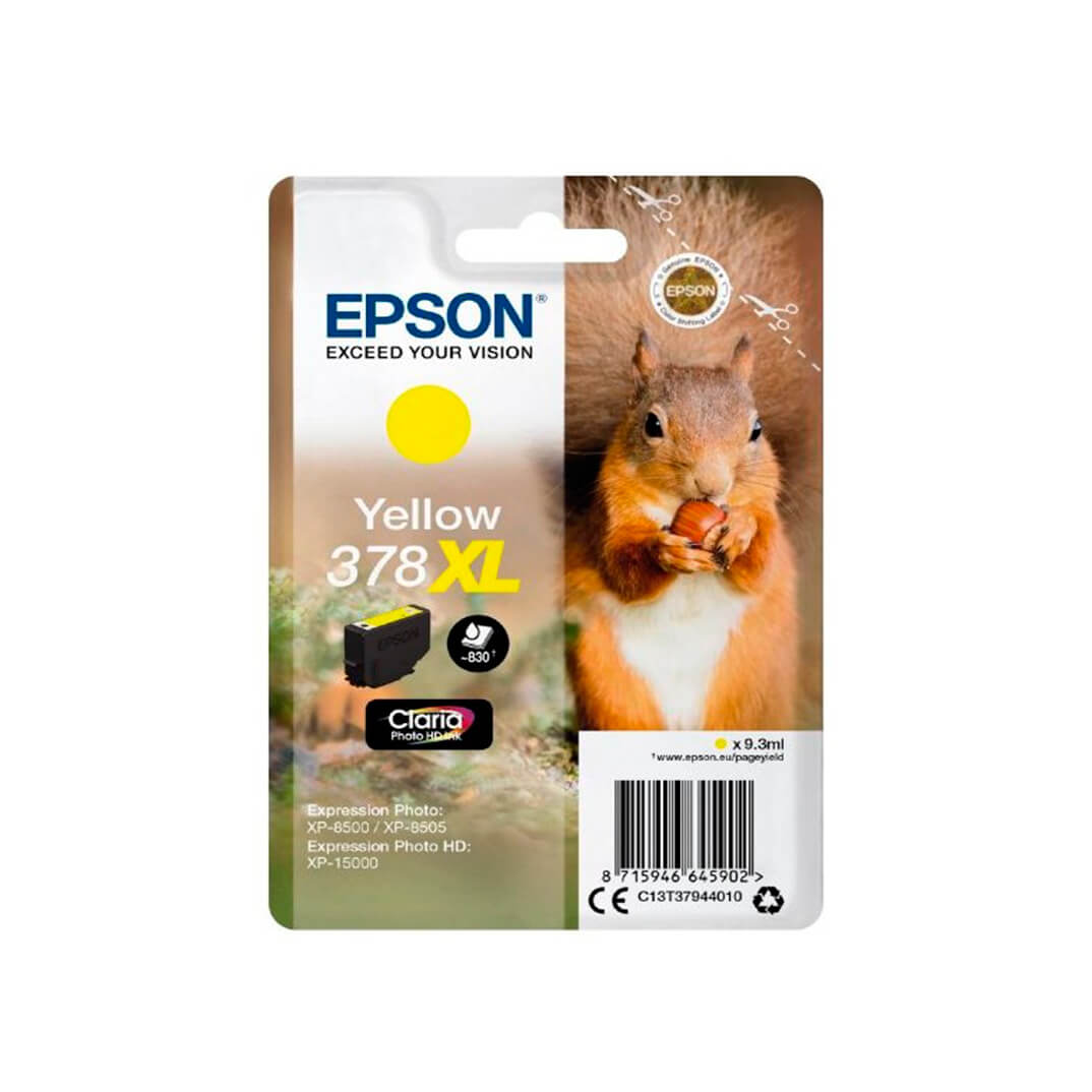 Epson inkjet 378xl amarillo Claria Photo HD
