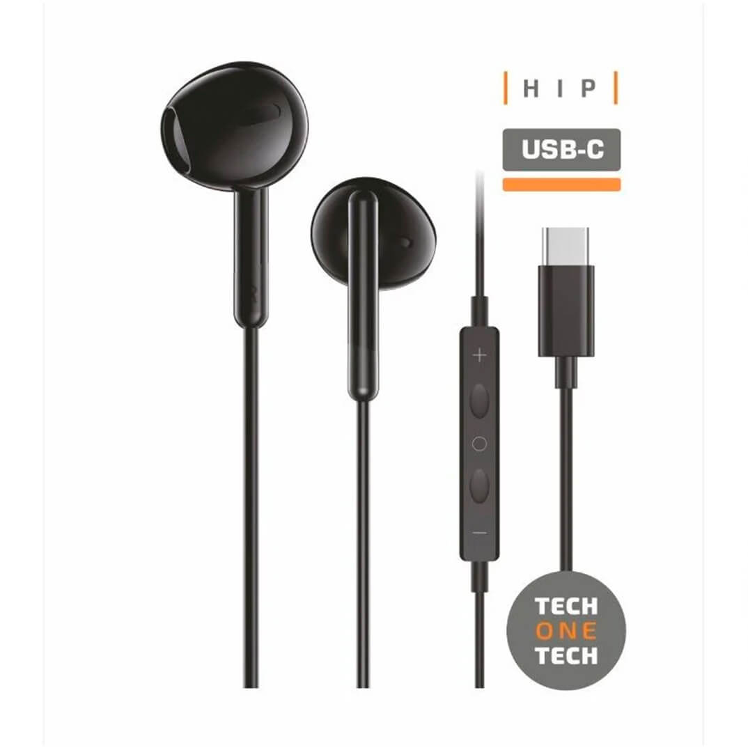 Auricular intrauditivo TechOneTech USB-C negro