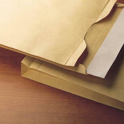 Caja 250 bolsas fuelle 3 lados 280x365x30mm kraft