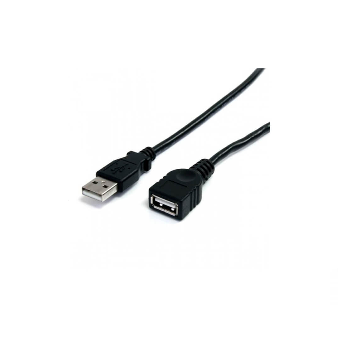 Cable USB 2.0 A-A 1.8m macho/hembra
