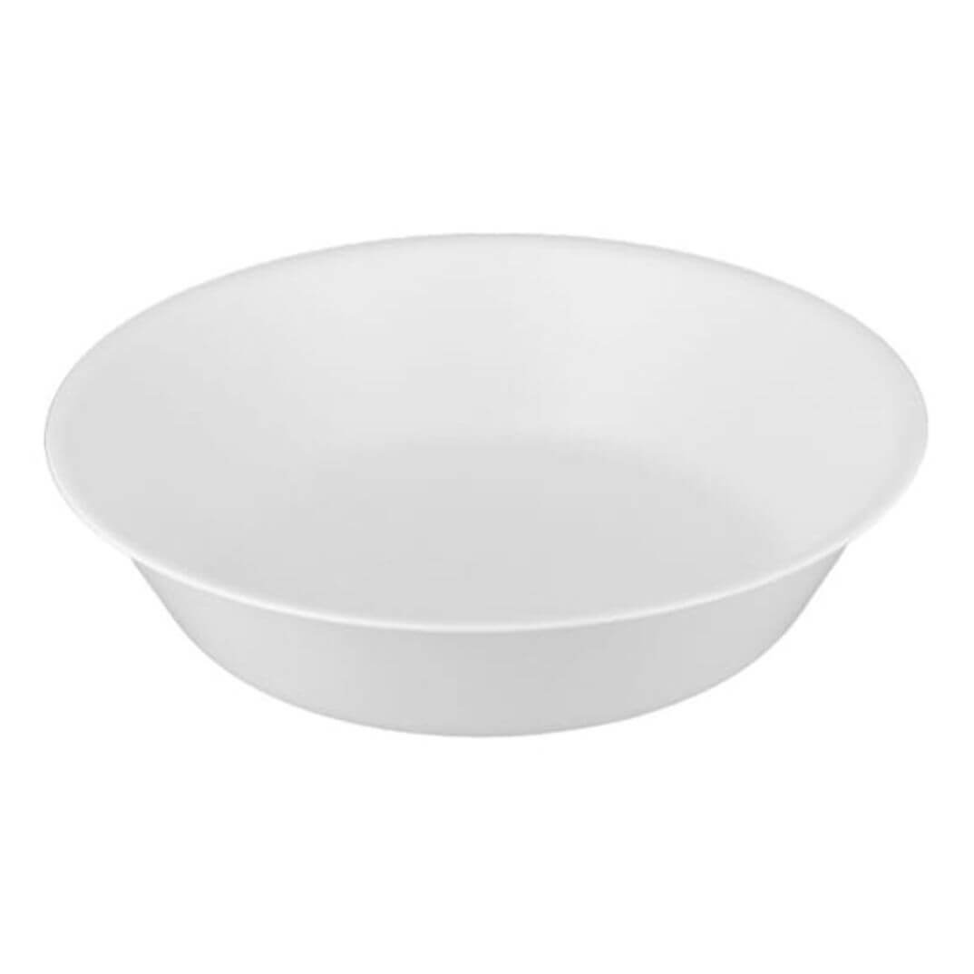 Plato hondo reutilizable e irrompible Blanco